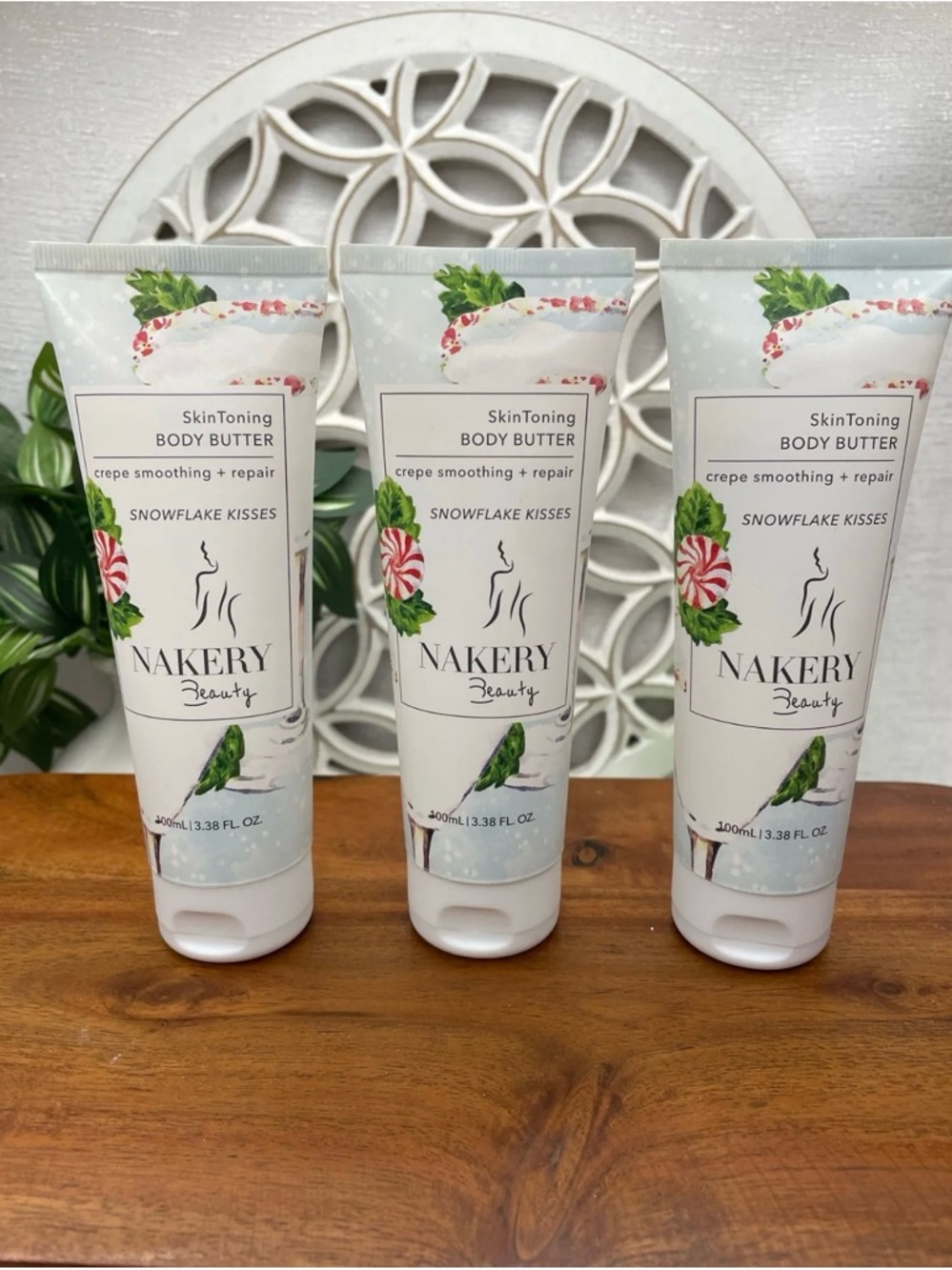 Nakery Beauty Snowflake Kisses SkinToning Body Butter - White